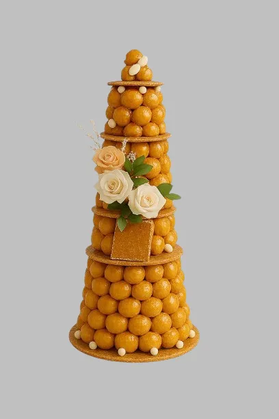 Pièce montée élégante en nougatine