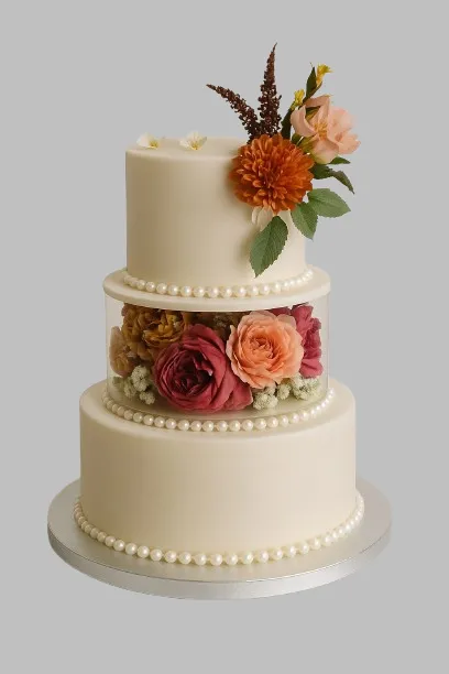 Wedding cake fleuri